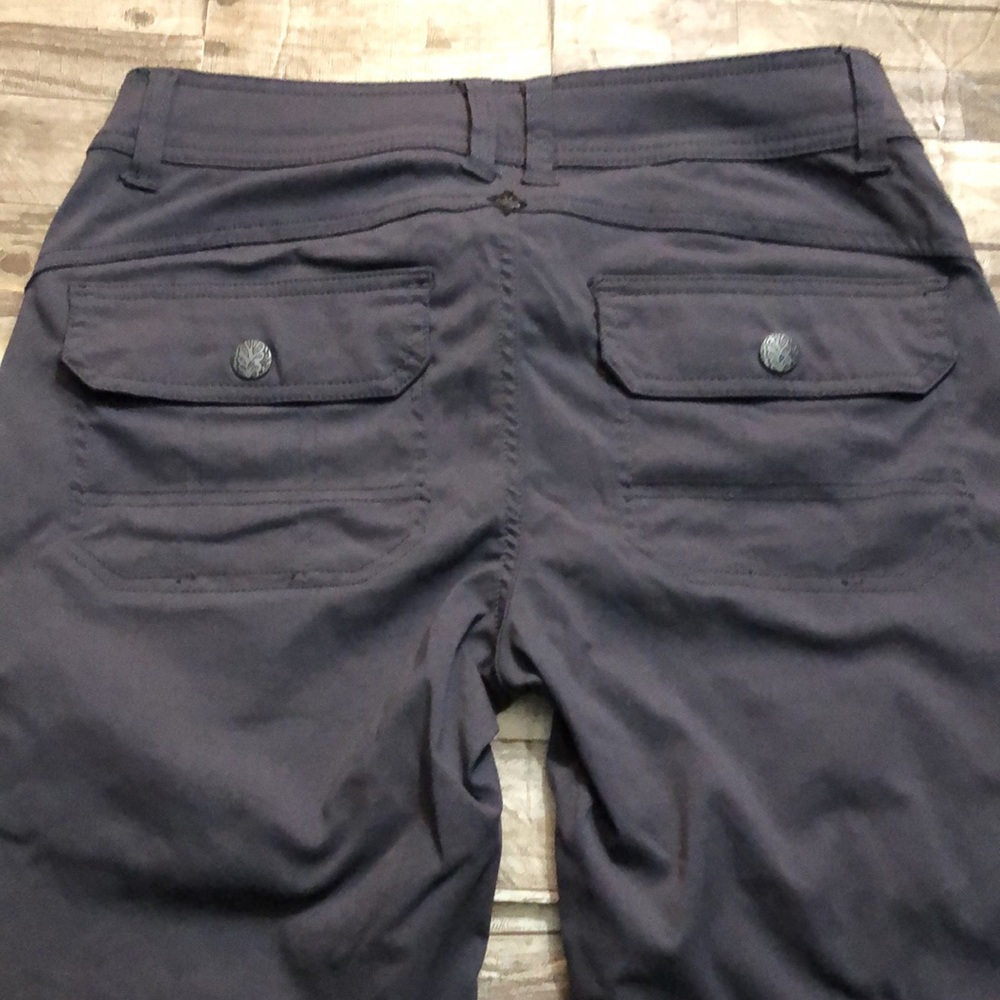PrAna grey flat front Bermuda Hiking Walking shorts - Picture 7 of 15